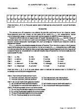 Đề kiểm tra 1 tiết môn Tiếng Anh Lớp 12 (Cơ bản) - Mã đề 485
